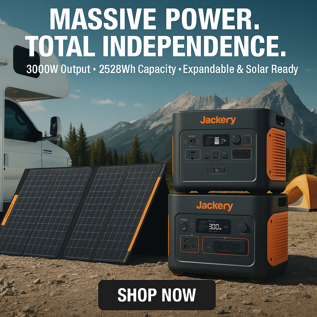 Jackery Solar Generator Kit 2000 + 2x 100W Solar Panels:
