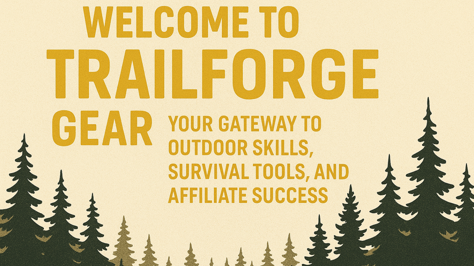 Welcome to TrailForge Gear — Your Gateway to Outdoor Skills, Survival Tools, and Affiliate Success