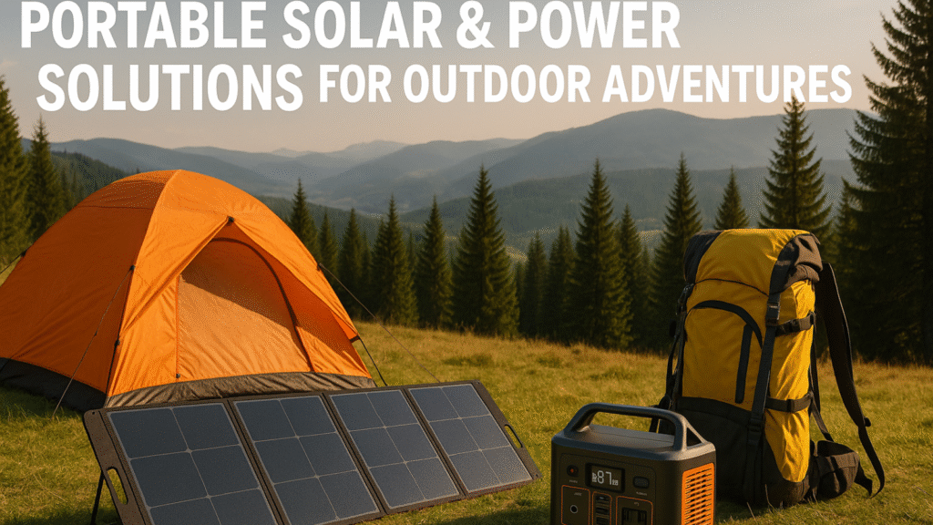 Portable solar panel outdoor gear.