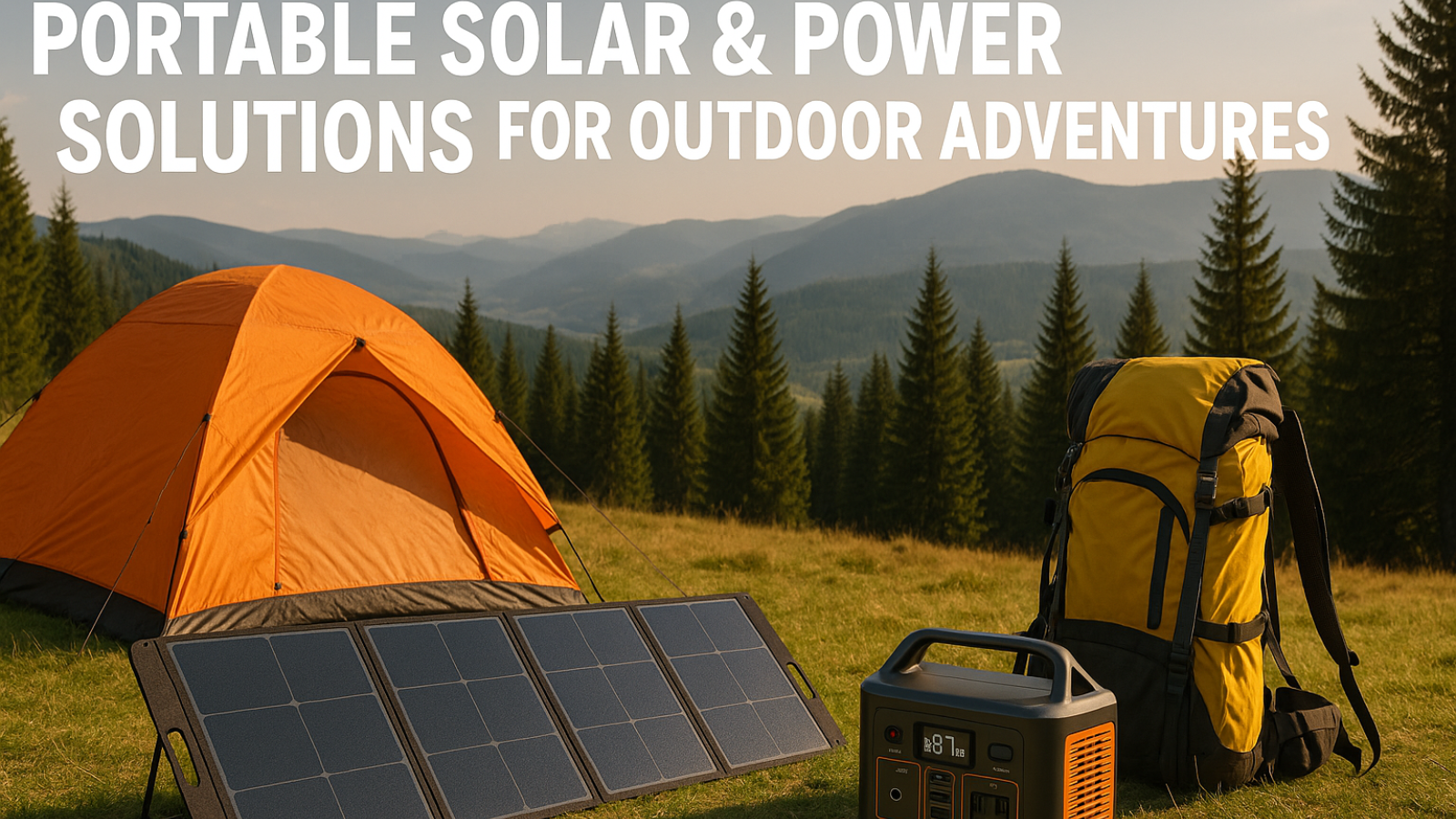 Portable Solar & Power Solutions for Outdoor Adventures
